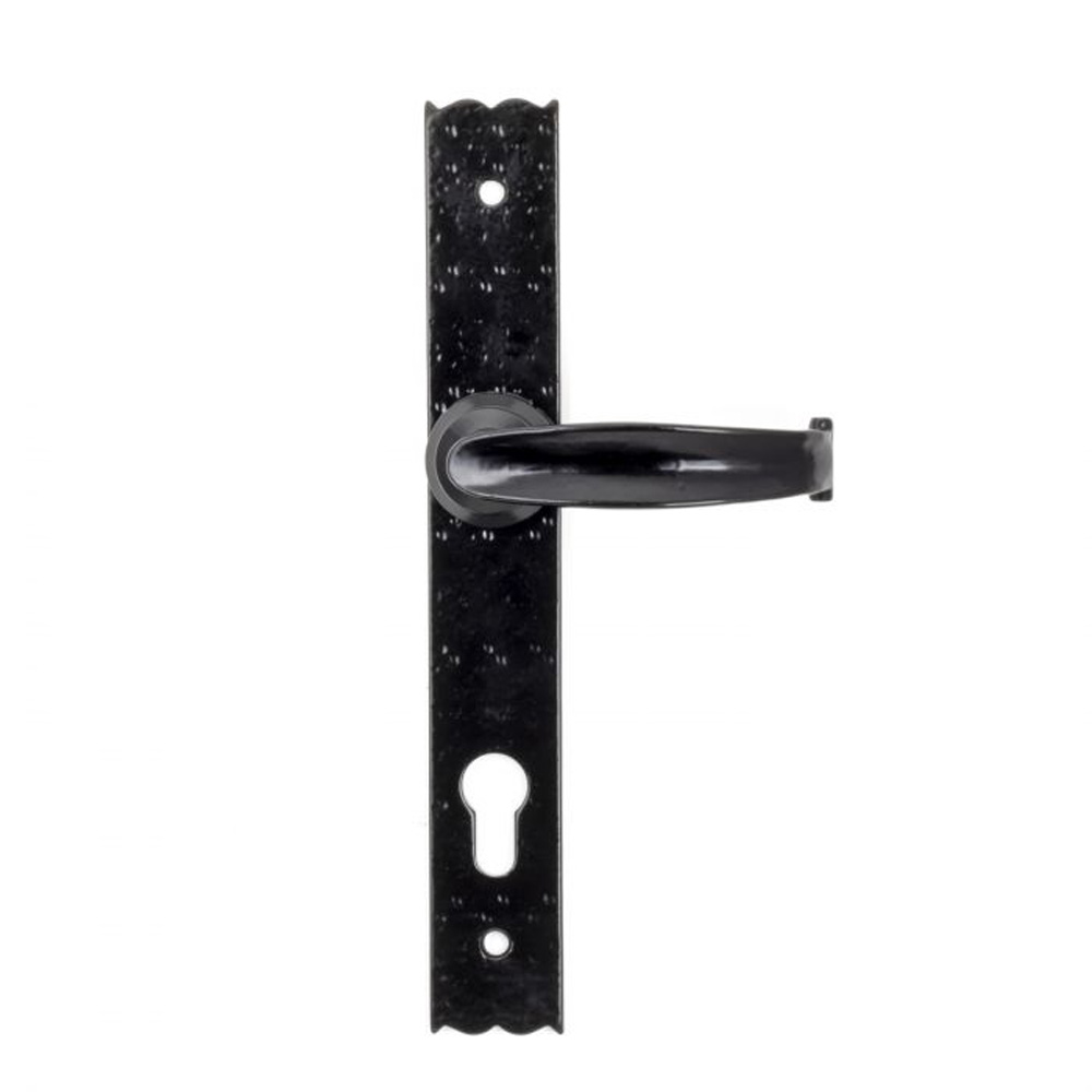 From the Anvil Cottage Lever Espag. Lock Set - Black - (Sold in Pairs)